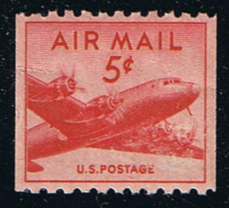 # C37 (1948) DC-4 Skymaster - Coil sgl, MNH