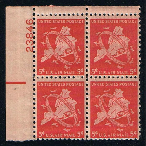 # C38 (1948) New York City - PB, UL #23846, MNH