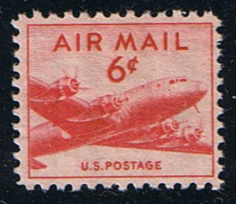 # C39 (1949) DC-4 Skymaster, Wet Print - Sgl, MNH