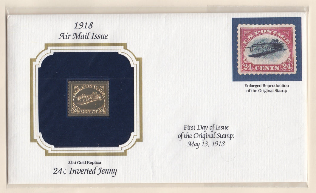 # C3a (1918) Curtiss Jenny Inverted Airmail - Gold Replica