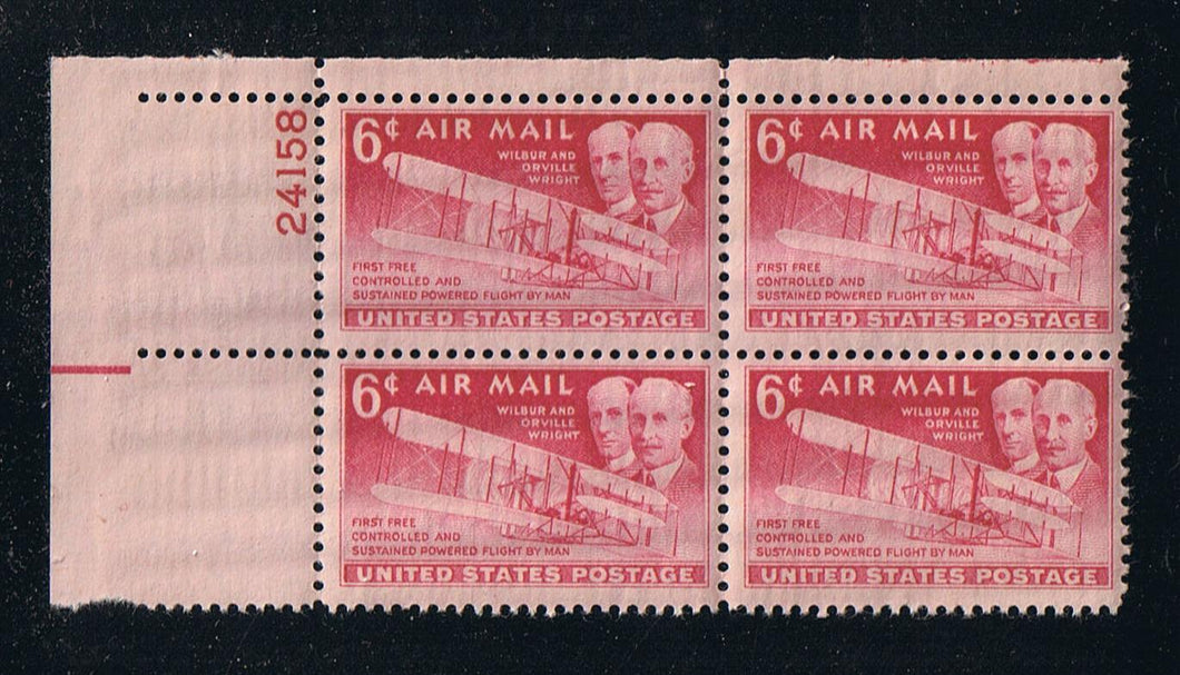 # C45 (1949) Wright Bros Airmail - PB, UL #24158, MNH