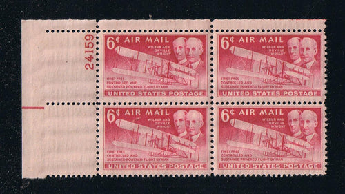 # C45 (1949) Wright Bros Airmail - PB, UL #24159, MNH
