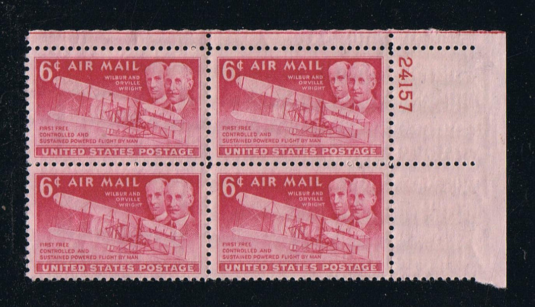 # C45 (1949) Wright Bros Airmail - PB, UR #24157, MNH