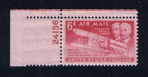 # C45 (1949) Wright Brothers - Plt sgl, UL #24156, MNH