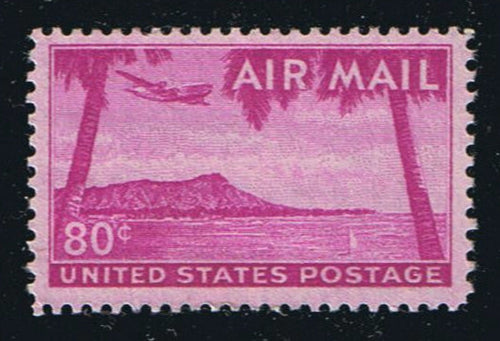 C46 (1952) Diamond Head, Hawaii - Sgl, MNH