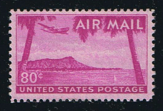 C46 (1952) Diamond Head, Hawaii - Sgl, MNH