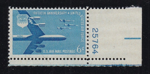 # C49 (1957) B-52 and F-104's - Plt sgl, LR #25764, MNH