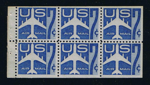 # C51a (1958) Jet Airliner - Bklt pane, VF/XF MNH