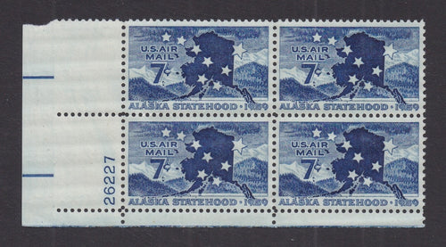 # C53 (1959) Alaska Statehood - PB, LL #26227, MNH