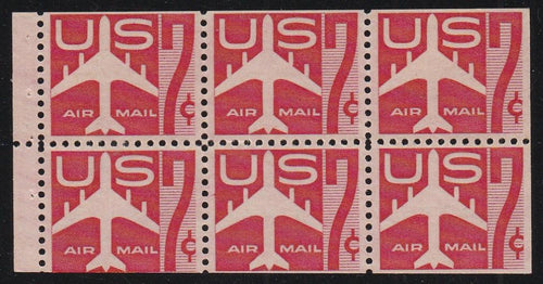 # C60a (1960) Jet Airliner - Bklt pane, F MNH