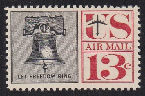 # C62a (1967) Statue of Liberty, Tagged - Sgl, MNH