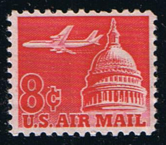 # C64 (1962) Airliner over Capitol - Sgl, MNH