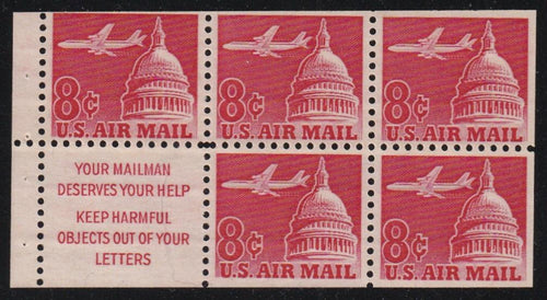 # C64b (1962) Airliner over Capitol, S1 - Bklt BK/4, Used