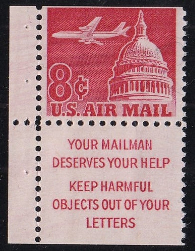 # C64b (1962) Airliner over Capitol, S1 - Bklt pr, MNH