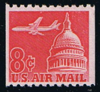 # C65 (1962) Airliner over Capitol - Coil sgl, MNH