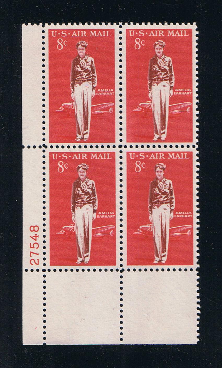 # C68 (1963) Earhart & Plane - PB, LL #27548, MNH