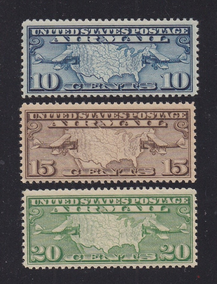 # C7-C9 (1926/27) Mail Planes - Sgls, Set/3, MNH [2]
