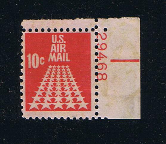 # C72 (1968) Star Runway - Plt sgl, UR #29468, MNH