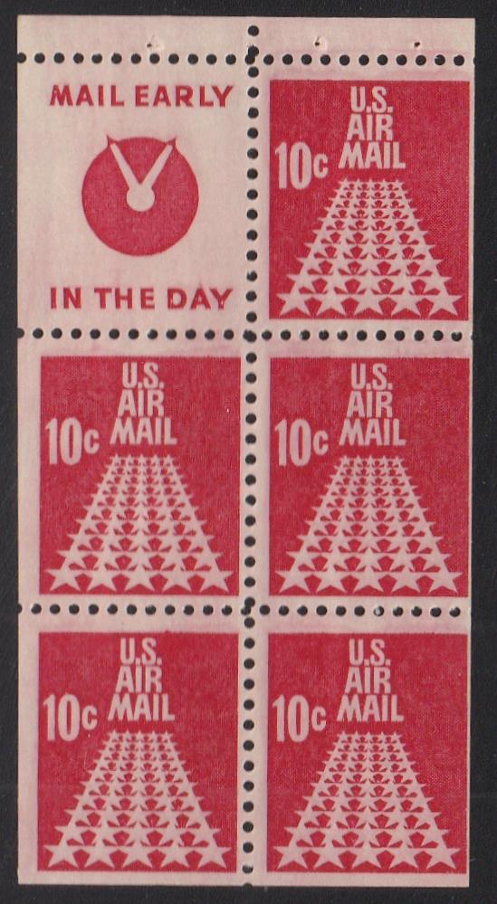 # C72c (1968) Star Runway, S4 - Bklt pane, MNH [3]
