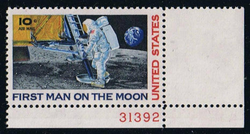 # C76 (1969) Moon Landing - Plt sgl, LR #31392, MNH