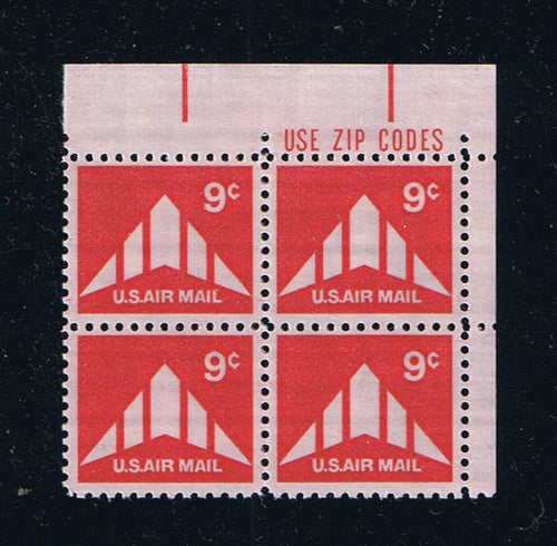 # C77 (1971) Delta Wing Plane - Zip BK/4, UR, MNH