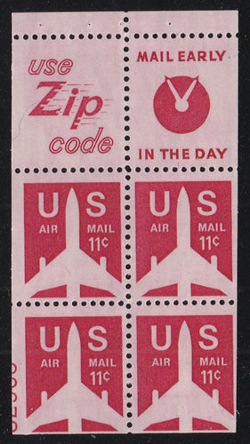# C78a (1971) Jet Airliner - Bklt pane, LL #32965, MNH