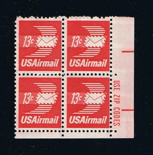 # C79 (1973) Winged Letter - Zip BK/4, LR, MNH