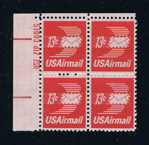 # C79 (1973) Winged Letter - Zip BK/4, UL, MNH