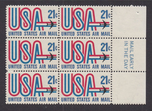 # C81 (1971) USA & Jet - Mail Early, BK/6, R, MNH