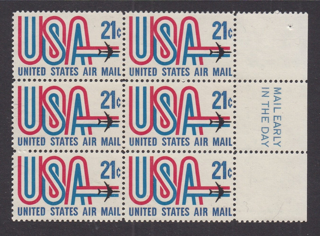 # C81 (1971) USA & Jet - Mail Early, BK/6, R, MNH