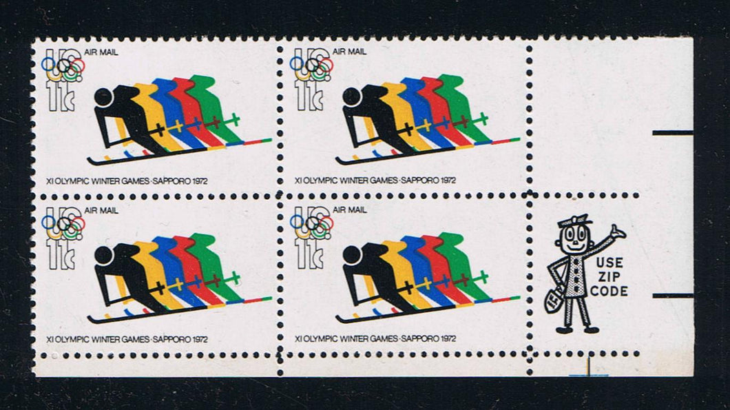 # C85 (1972) Olympics - Mr. Zip, BK/4, LR, MNH