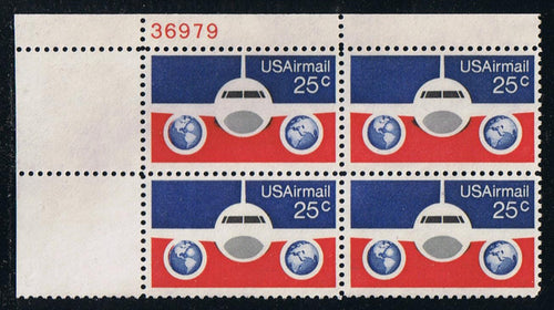 # C89 (1976) Plane/Globes - PB, UL #36979, MNH