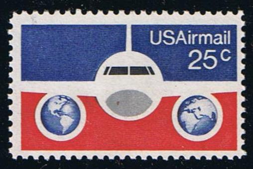 # C89 (1976) Plane/Globes - Sgl, MNH