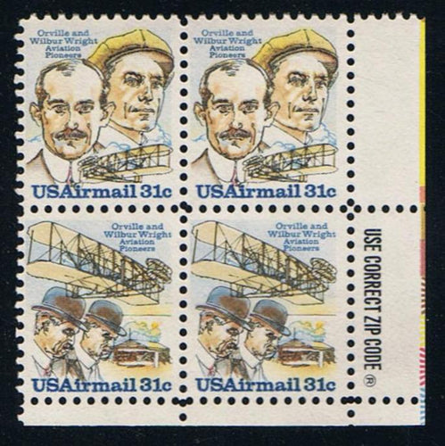 # C91-92 (1978) Wright Brothers - Zip BK/4, LR, MNH