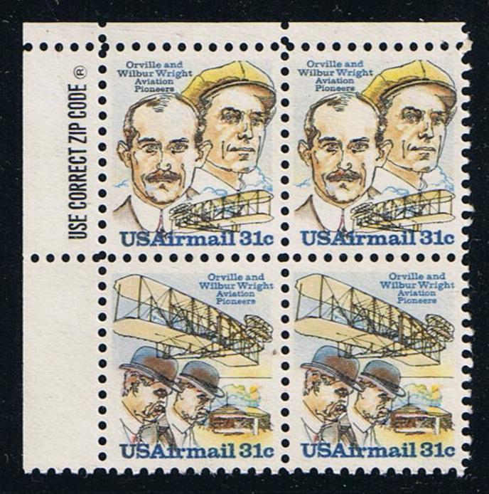 # C91-92 (1978) Wright Brothers - Zip BK/4, UL, MNH