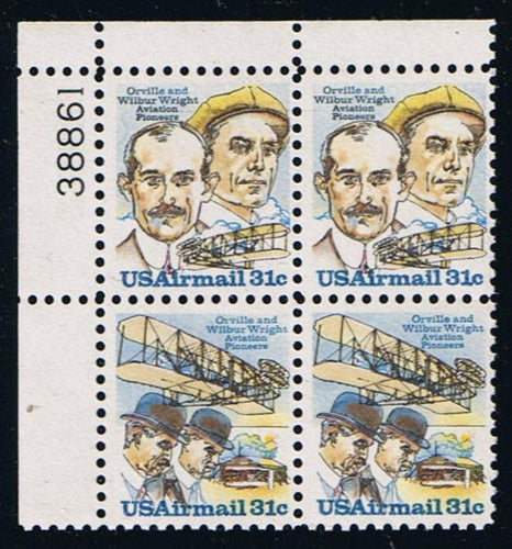 # C91-92 (1978) Wright Brothers - PB, UL #38861, MNH