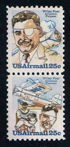 # C95-96 (1979) Wiley Post - V Pair, MNH