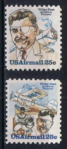 # C95-96 (1979) Wiley Post - Sgls, Set/2, MNH