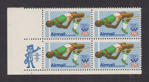 # C97 (1979) Olympic Games - Mr. Zip, BK/4, LL, MNH