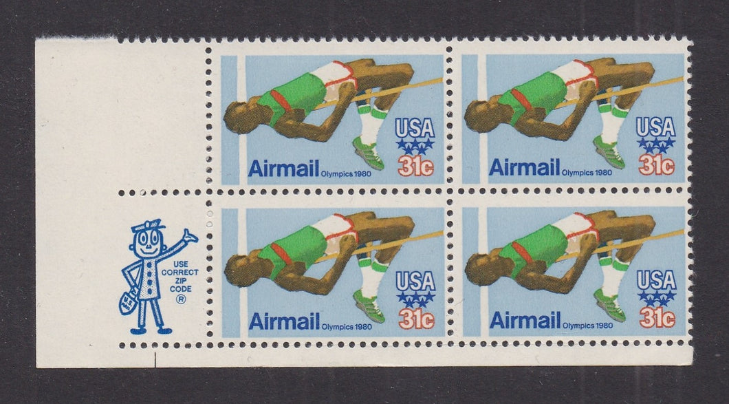 # C97 (1979) Olympic Games - Mr. Zip, BK/4, LL, MNH