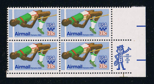 # C97 (1979) Olympic Games - Mr. Zip, BK/4, LR, MNH