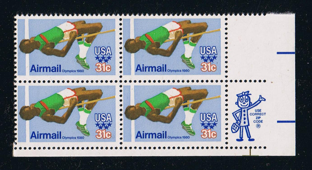 # C97 (1979) Olympic Games - Mr. Zip, BK/4, LR, MNH