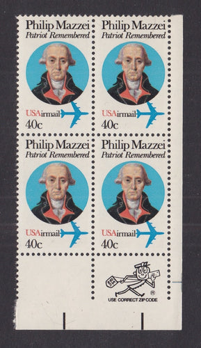 # C98 (1980) Mazzei - Mr. Zip, BK/4, LR, MNH