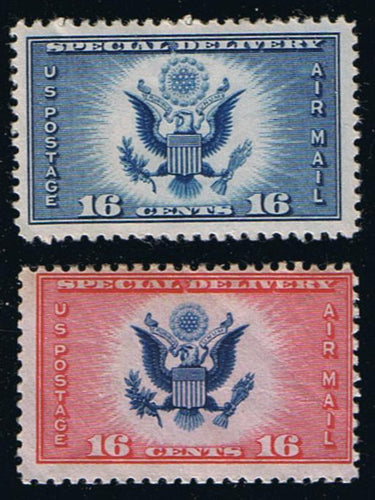 # CE1 & CE2 (1934/36) Air Post Special Delivery - Sgls, Set/2, MLH/MNH