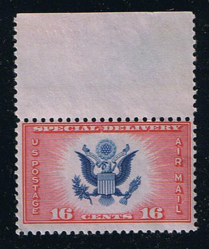 # CE2 (1936) Air Post Special Delivery - Sgl, Top Margin, MNH (Q)