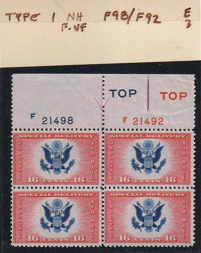 # CE2 Airmail Special Delivery - Type 1 PB - F21498/F21492 [3]