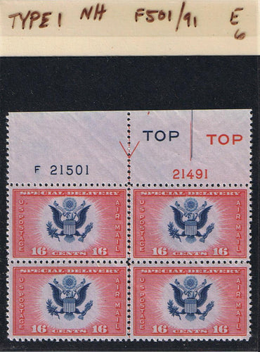 # CE2 Airmail Special Delivery - Type 1 PB - F21501/21491 [6]