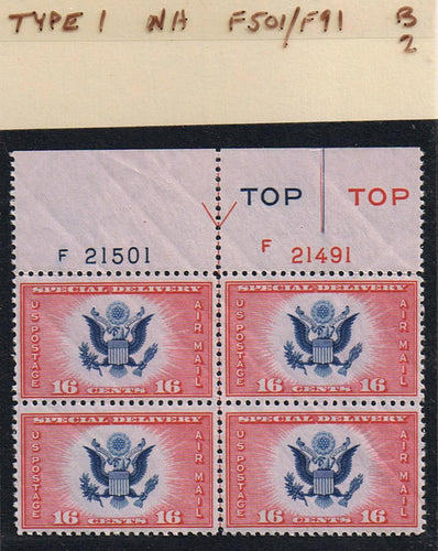 # CE2 Airmail Special Delivery - Type 1 PB - F21501/F21491 [2]