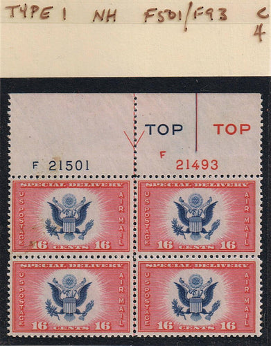 # CE2 Airmail Special Delivery - Type 1 PB - F21501/F21493 [4]