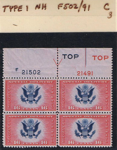 # CE2 Airmail Special Delivery - Type 1 PB - F21502/21491 [3]